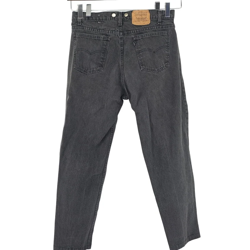 Levi's 552 Jeans Mens 36x32 Black Vintage Made in USA Relaxed Tapered Denim